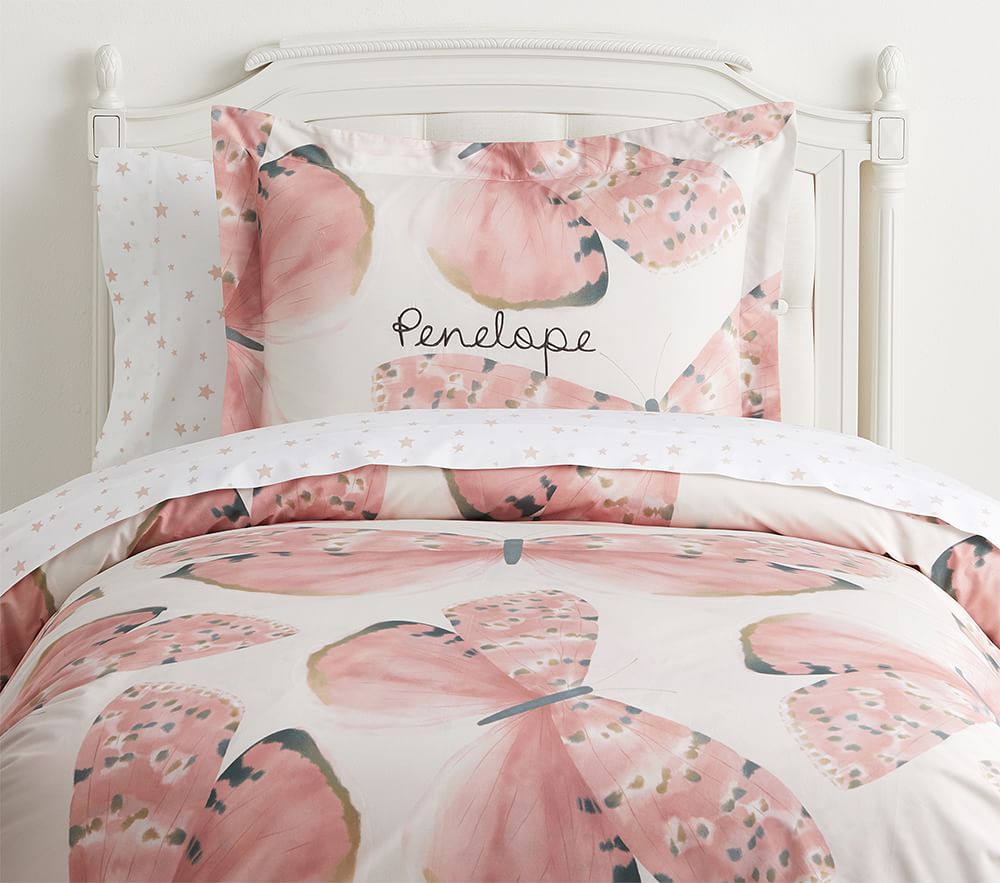 Marigold Butterfly Organic Duvet Pillowcases